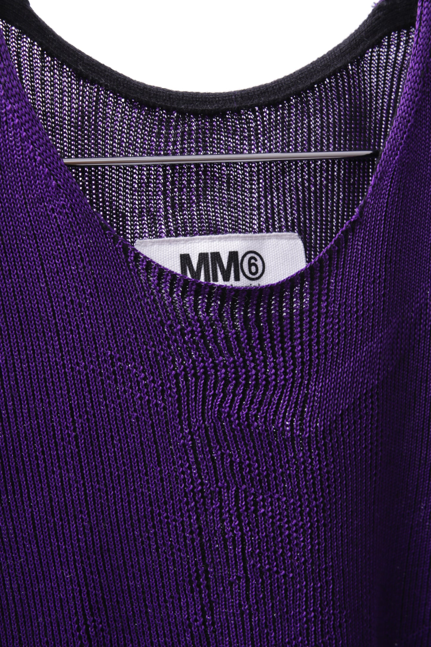 MM6 maison margiela knitted long dress in opic purple