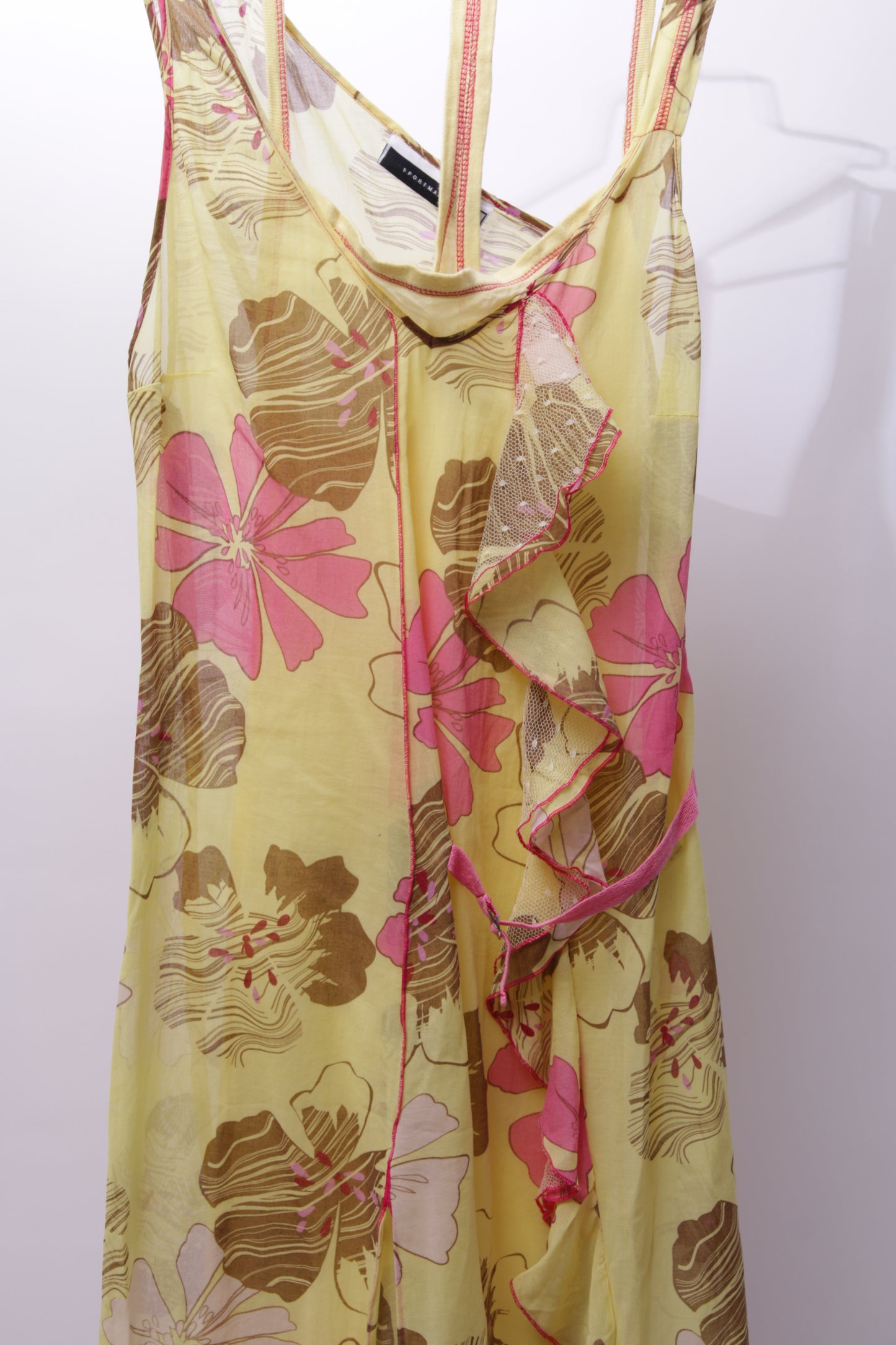 Sportmax a symmetric layered floral dress
