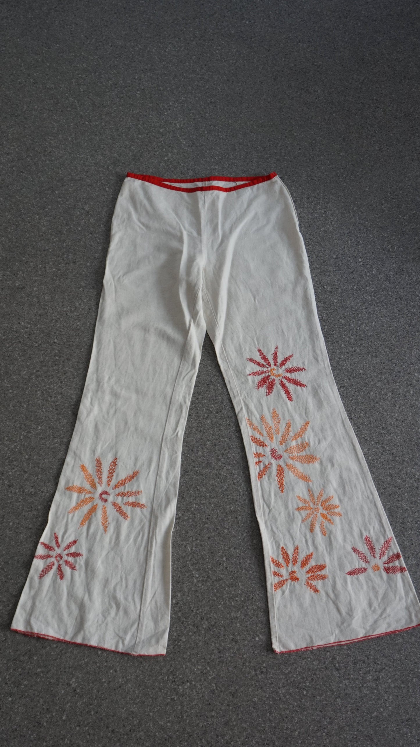 United colors of benetton high waist embroidered pants