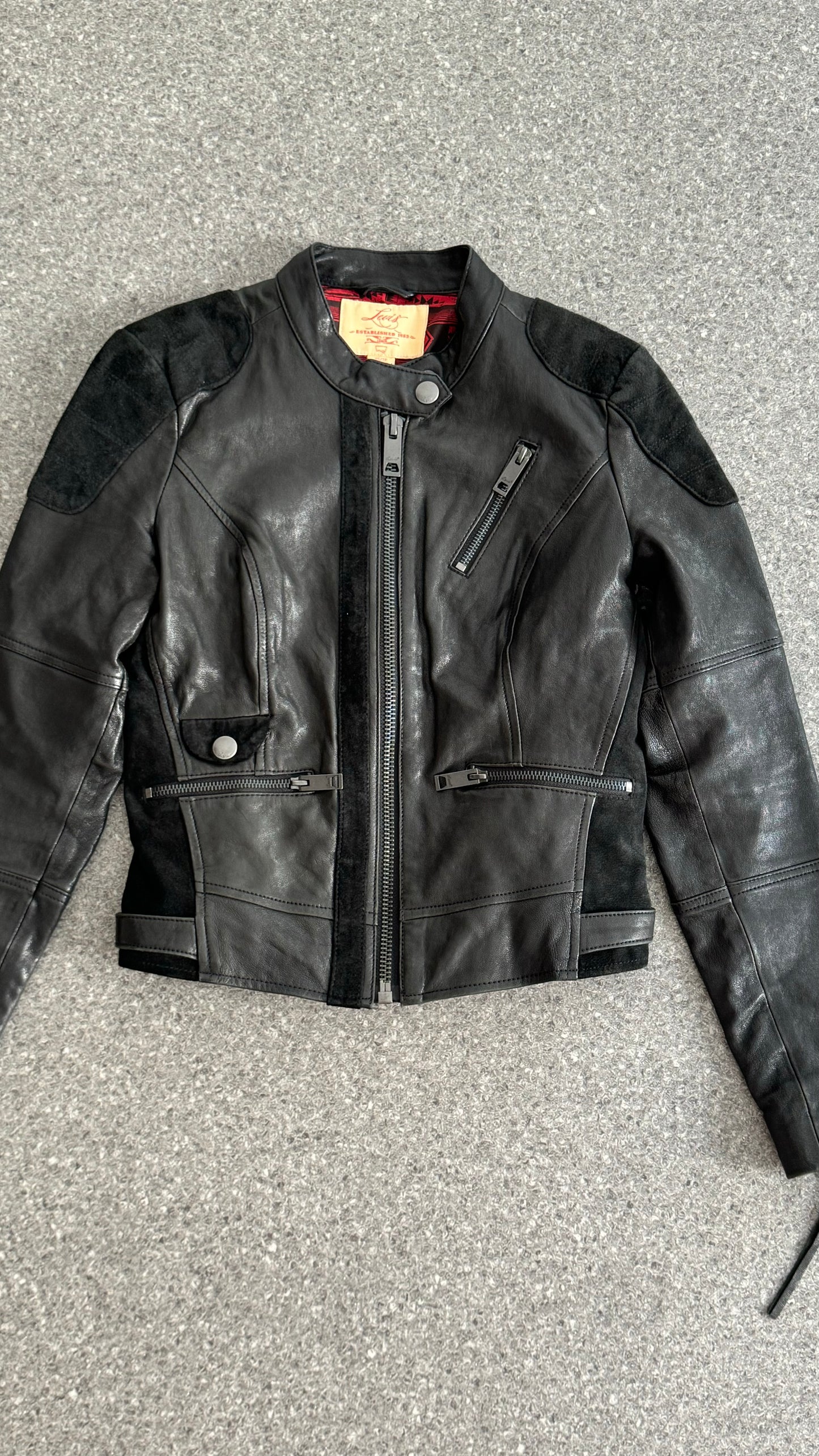 Levi's leather and suede biker jacket *petit*