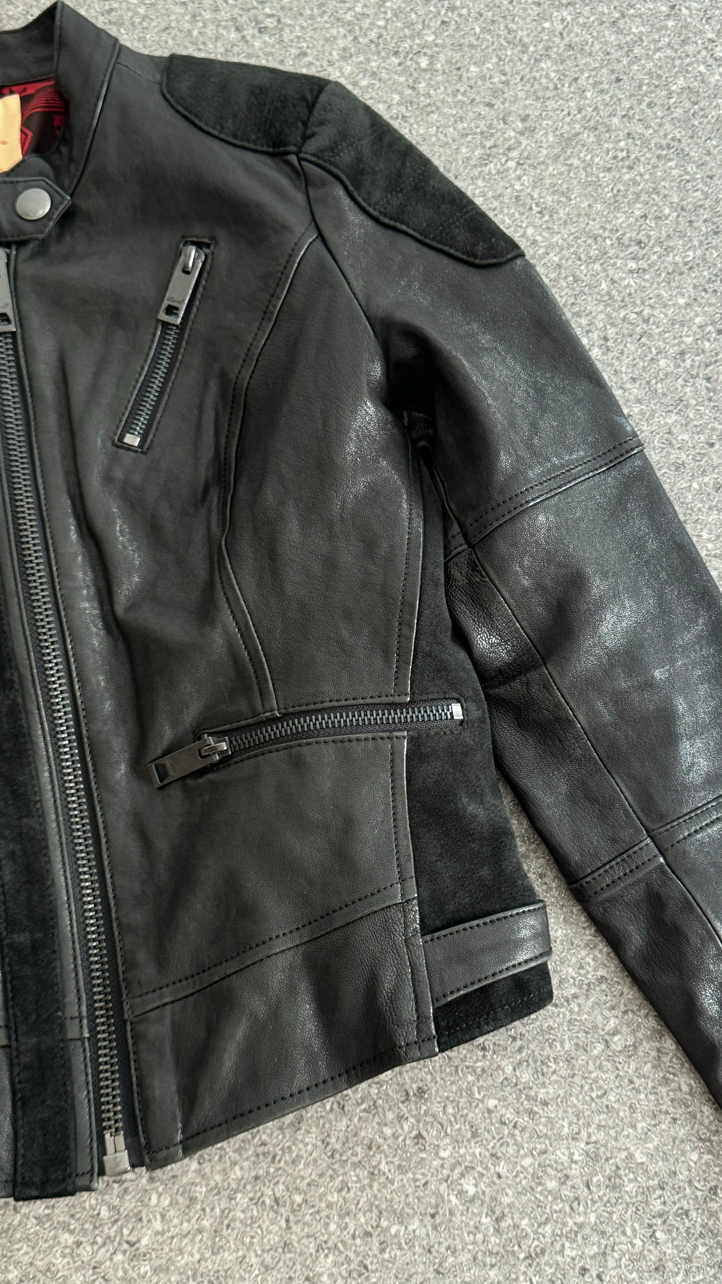 Levi's leather and suede biker jacket *petit*