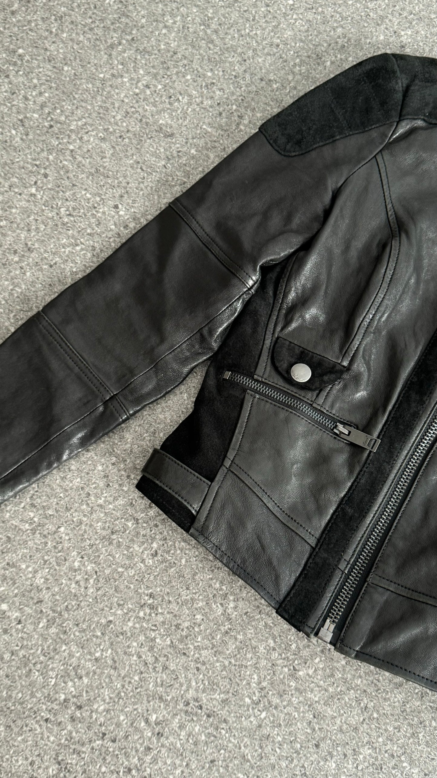 Levi's leather and suede biker jacket *petit*