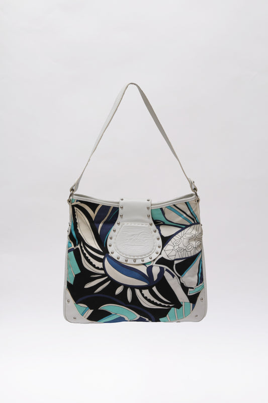 D&G printed canvas and leather shoulder bag