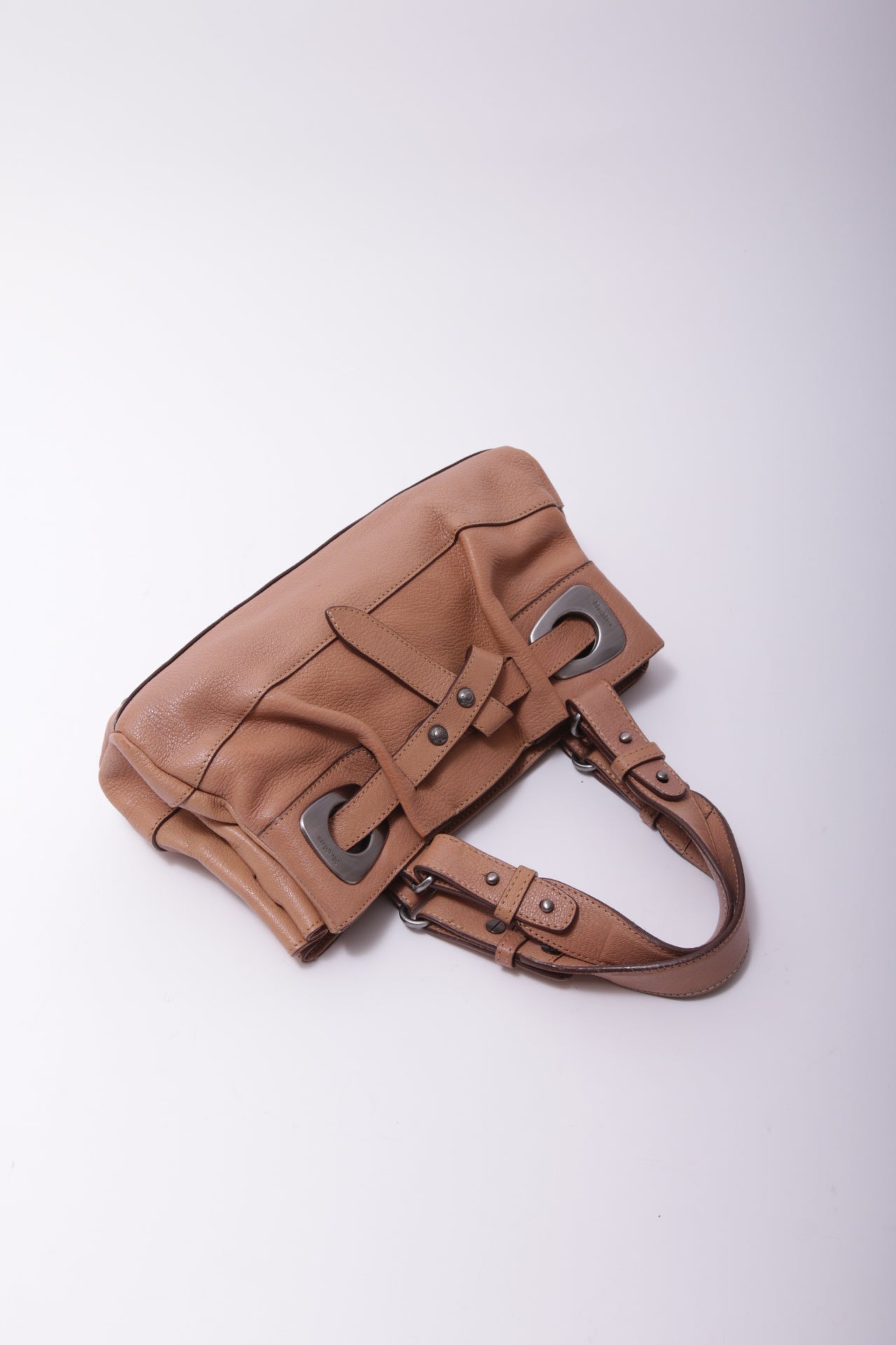 Max Mara leather handbag in brown