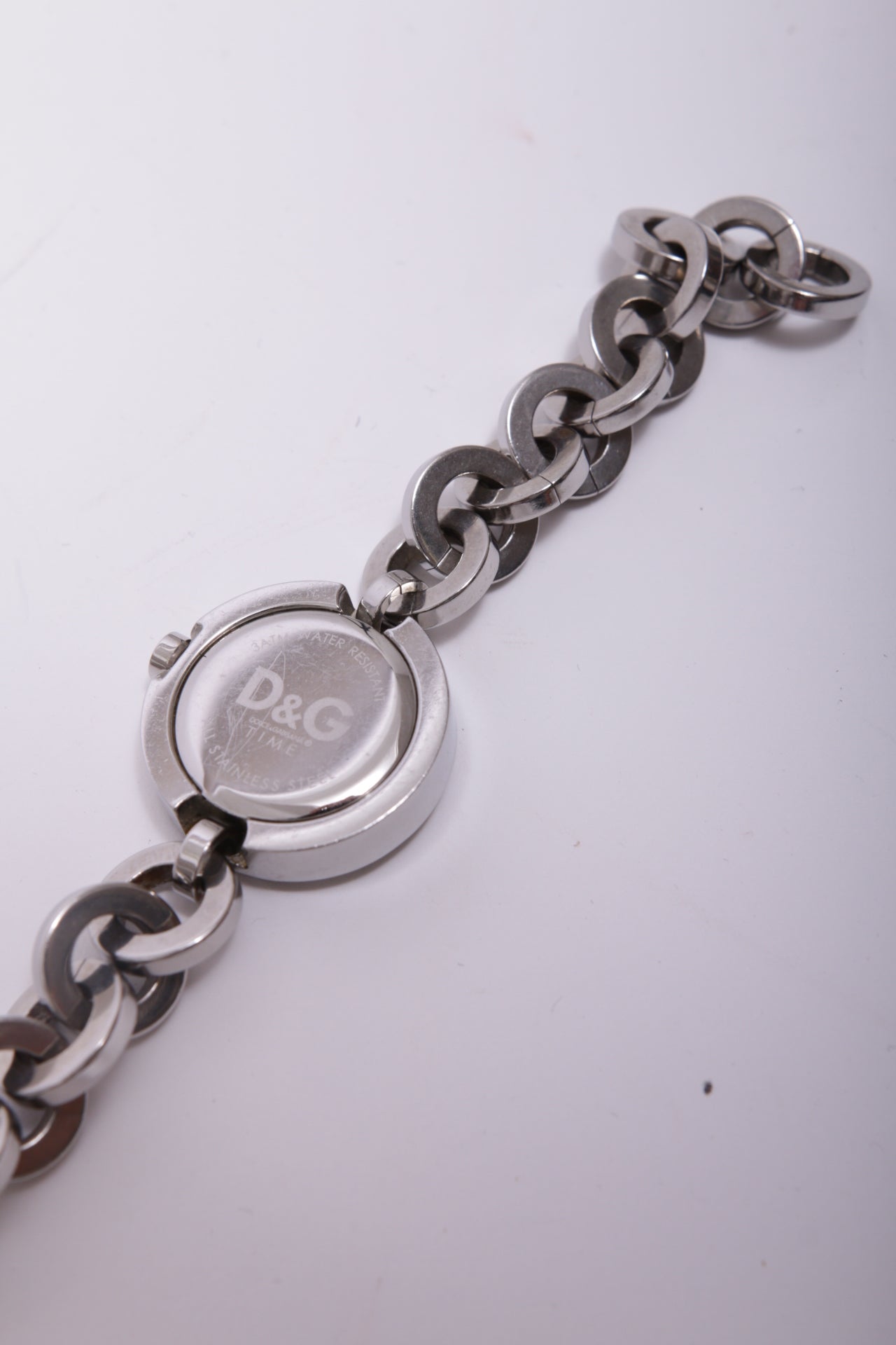 D&G time chain watch with rhinestones