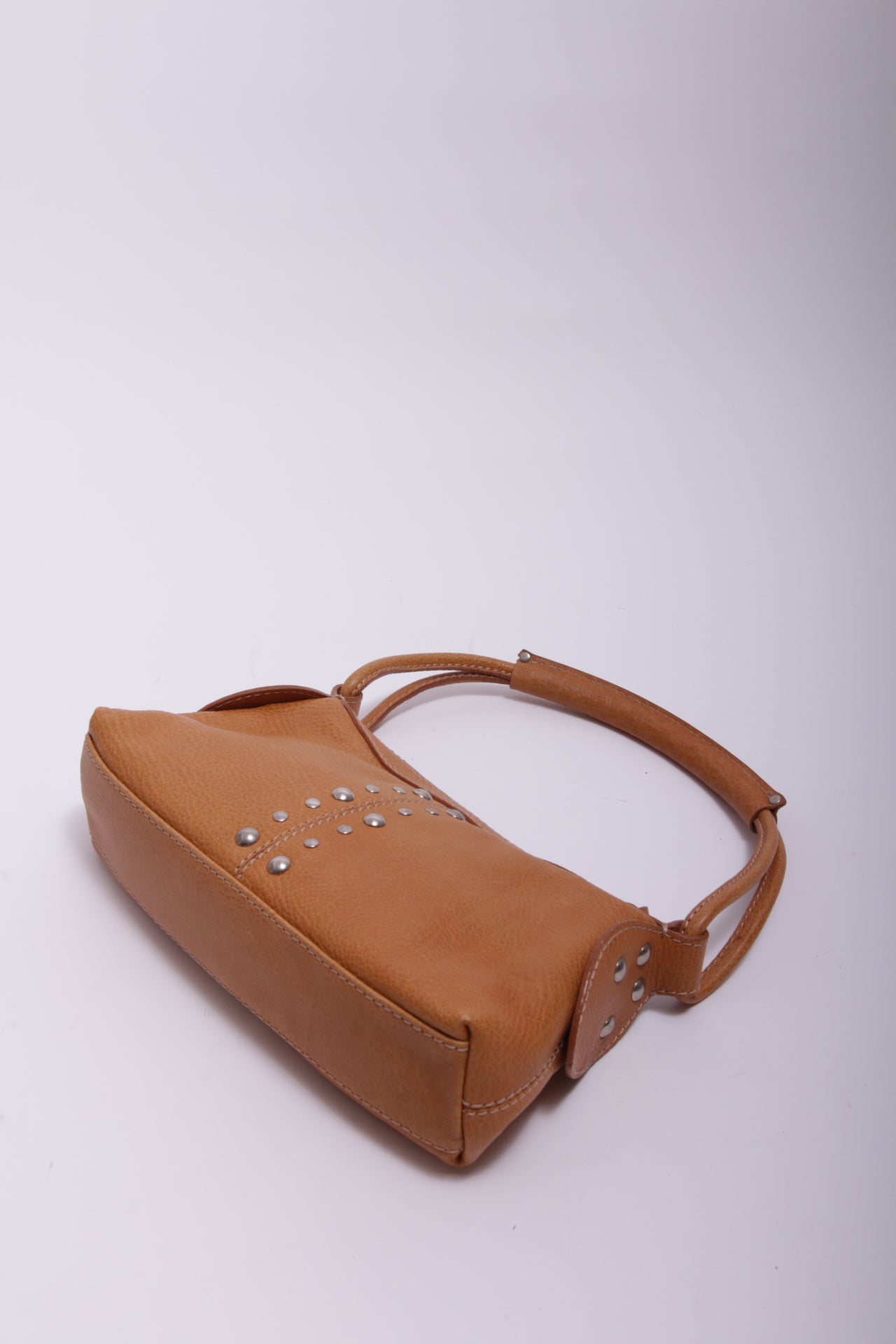 Coccinelle studded bag in camel