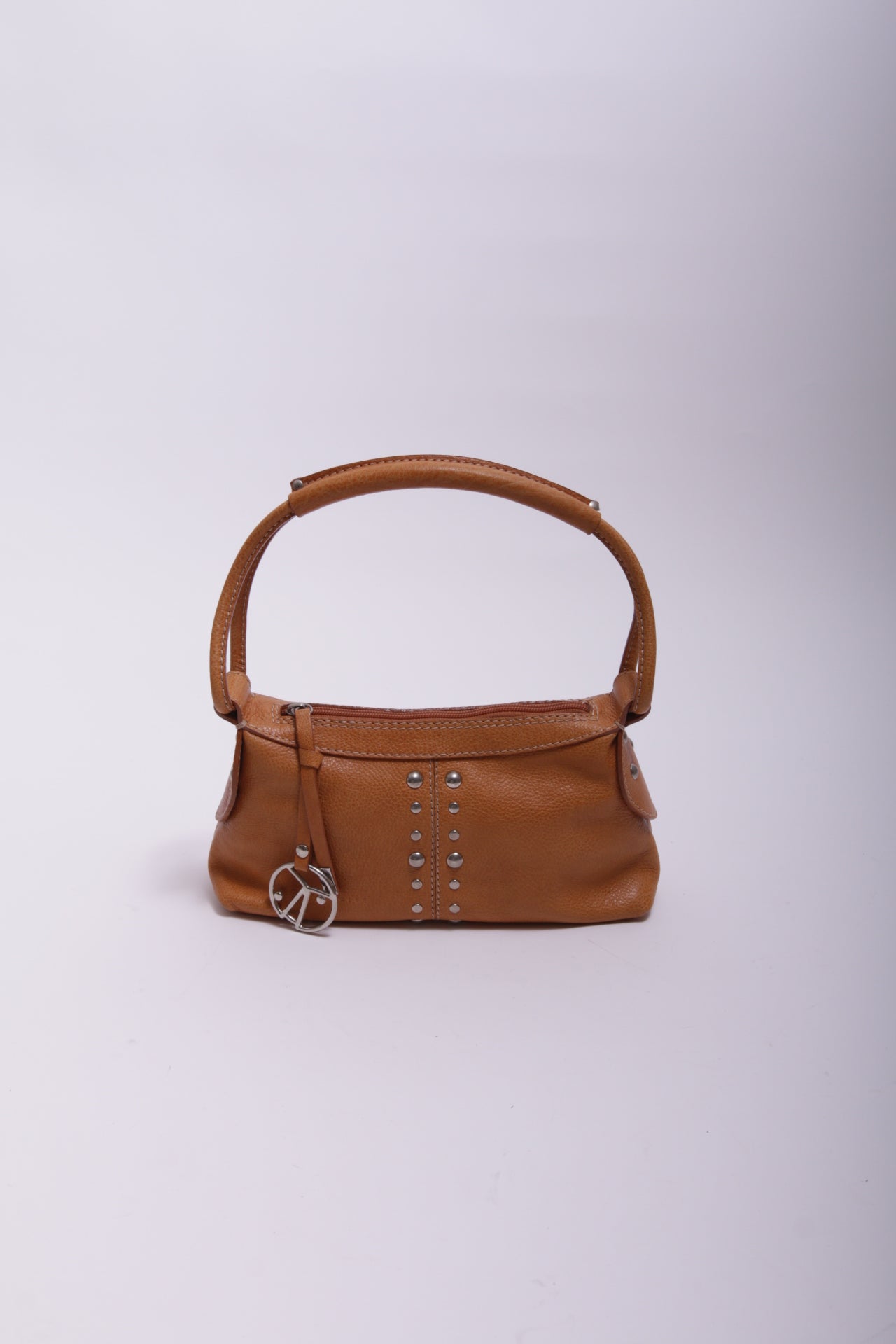 Coccinelle studded bag in camel