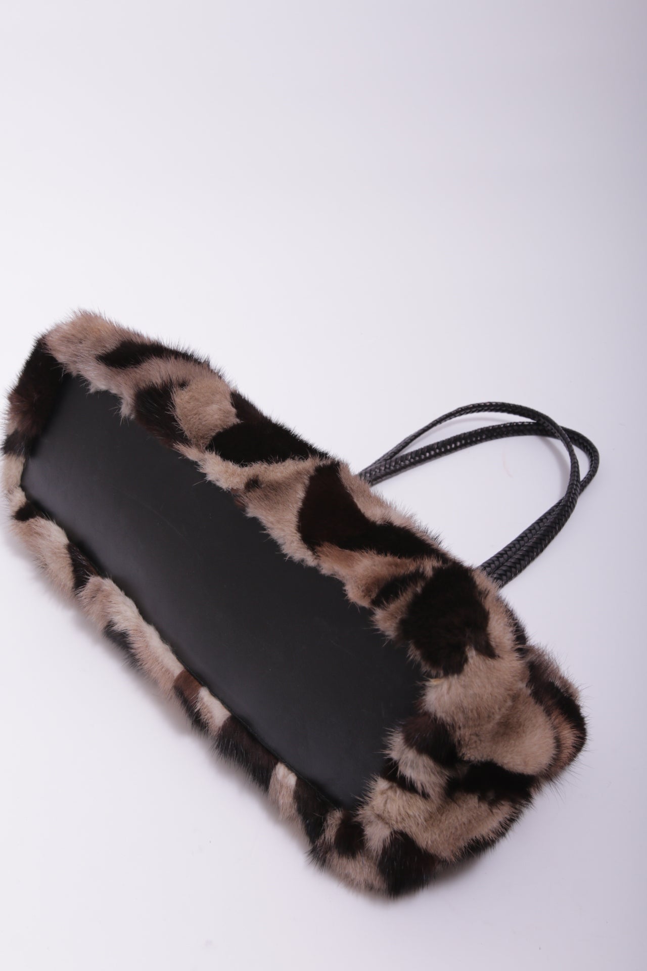 Vintage mink fur shoulder bag