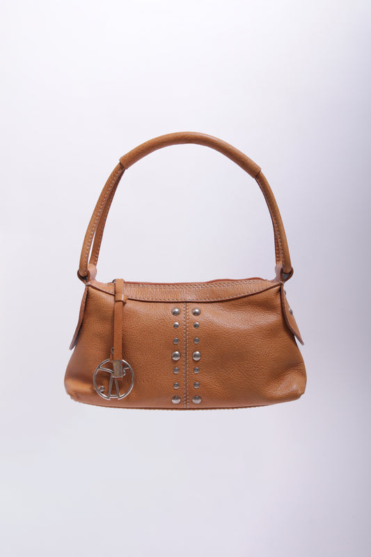 Coccinelle studded bag in camel