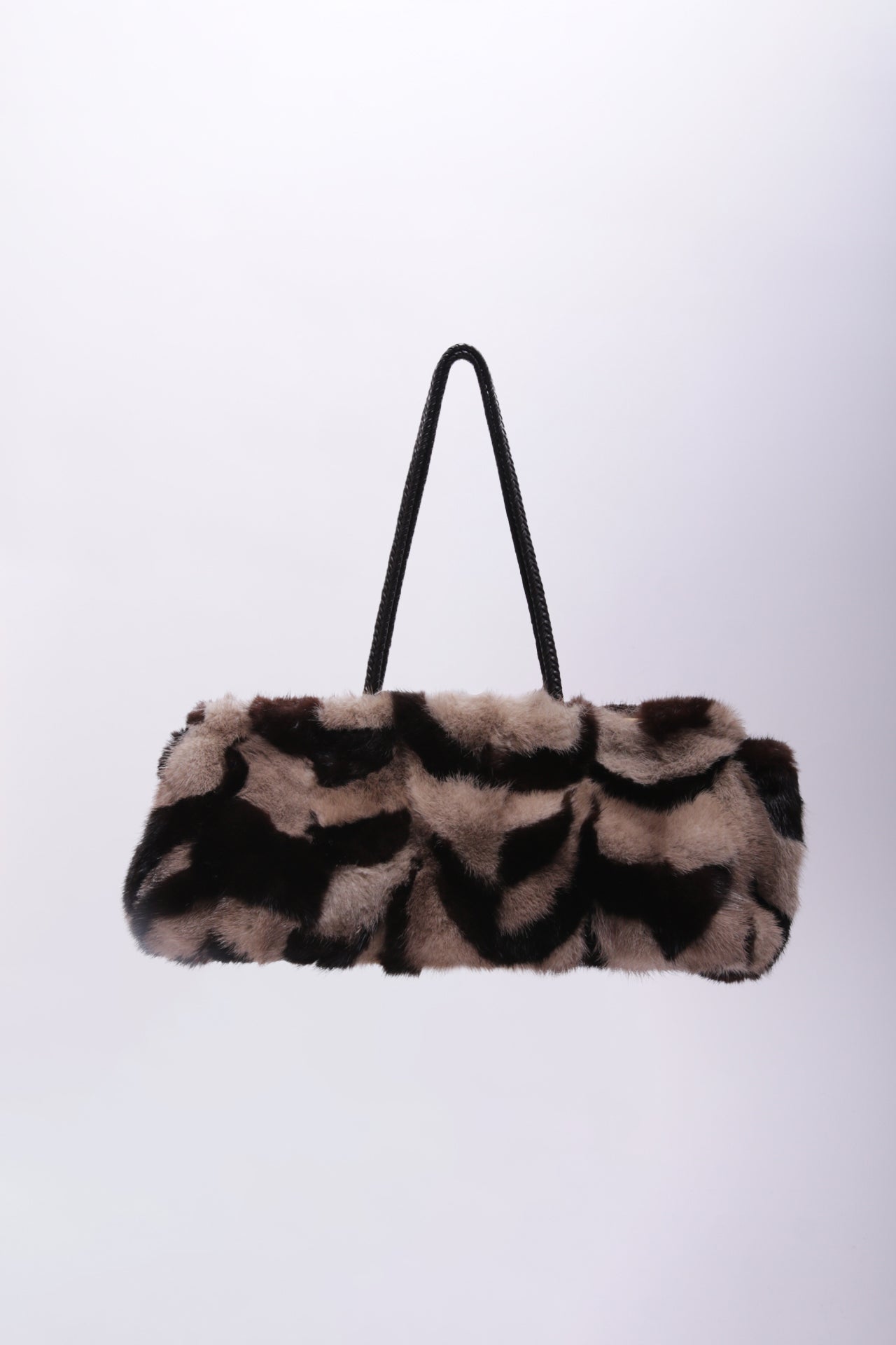 Vintage mink fur shoulder bag