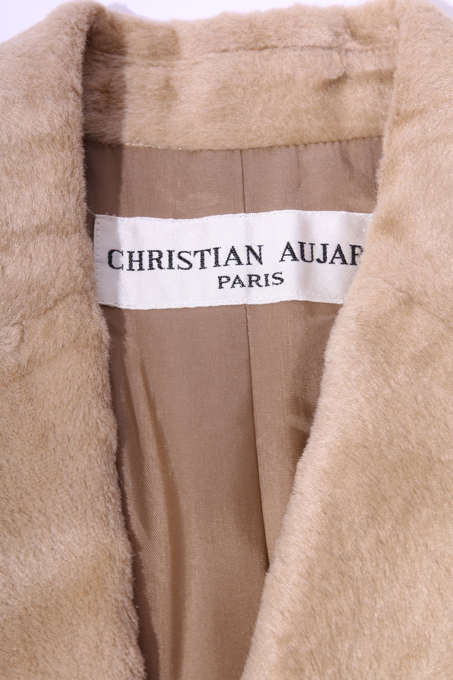 Christian Aujard Paris short fur fitted jacket