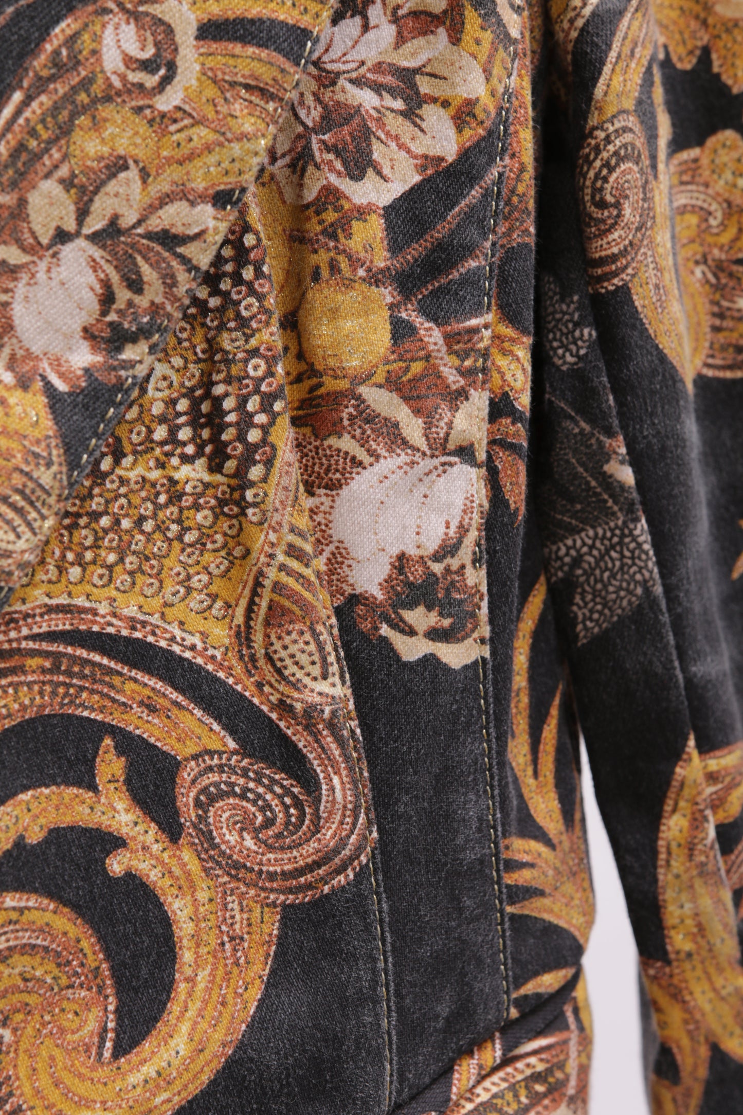 JUST CAVALLI printed cotton fitted jacket