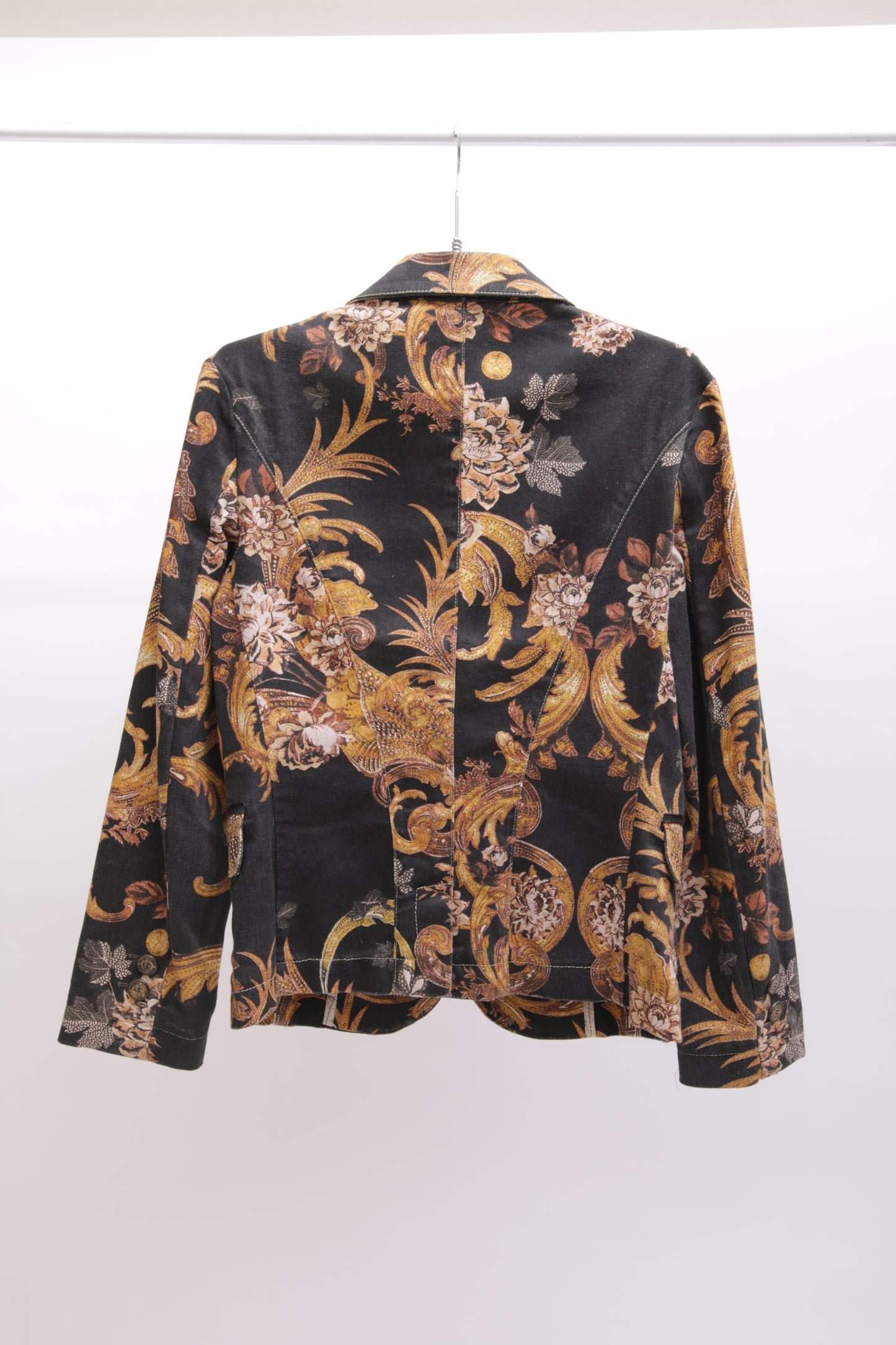 JUST CAVALLI printed cotton fitted jacket