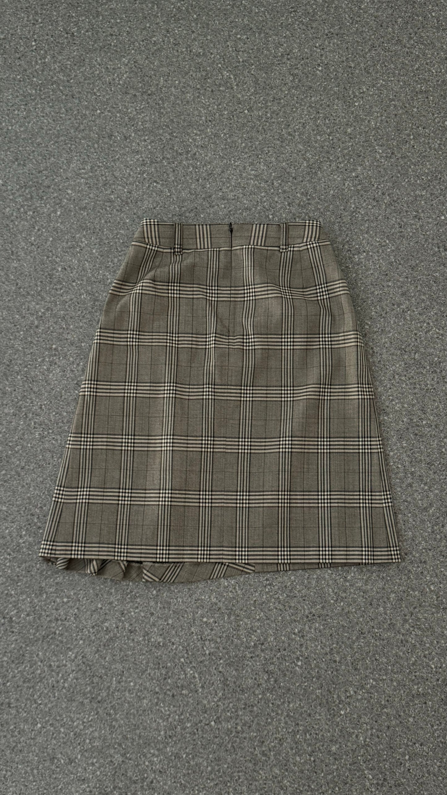 Dolce & Gabbana pleated quilt asymmetric skirt