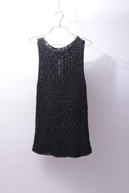 DKNY thick crochet mini dress