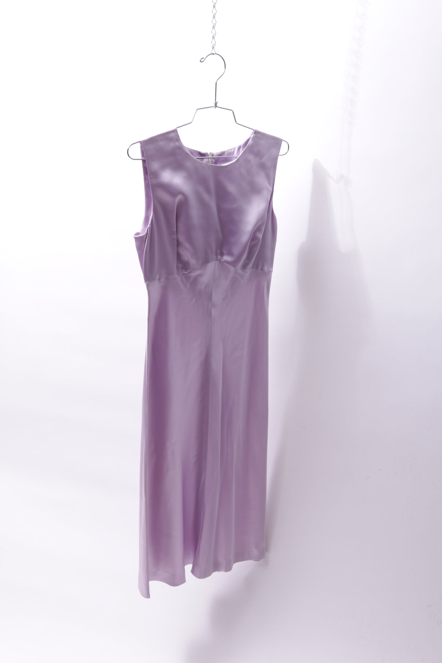 Gianfranco Ferre satin dress in lilac