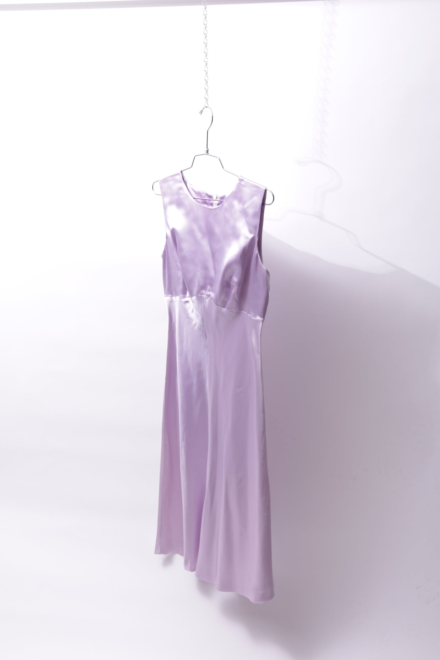 Gianfranco Ferre satin dress in lilac