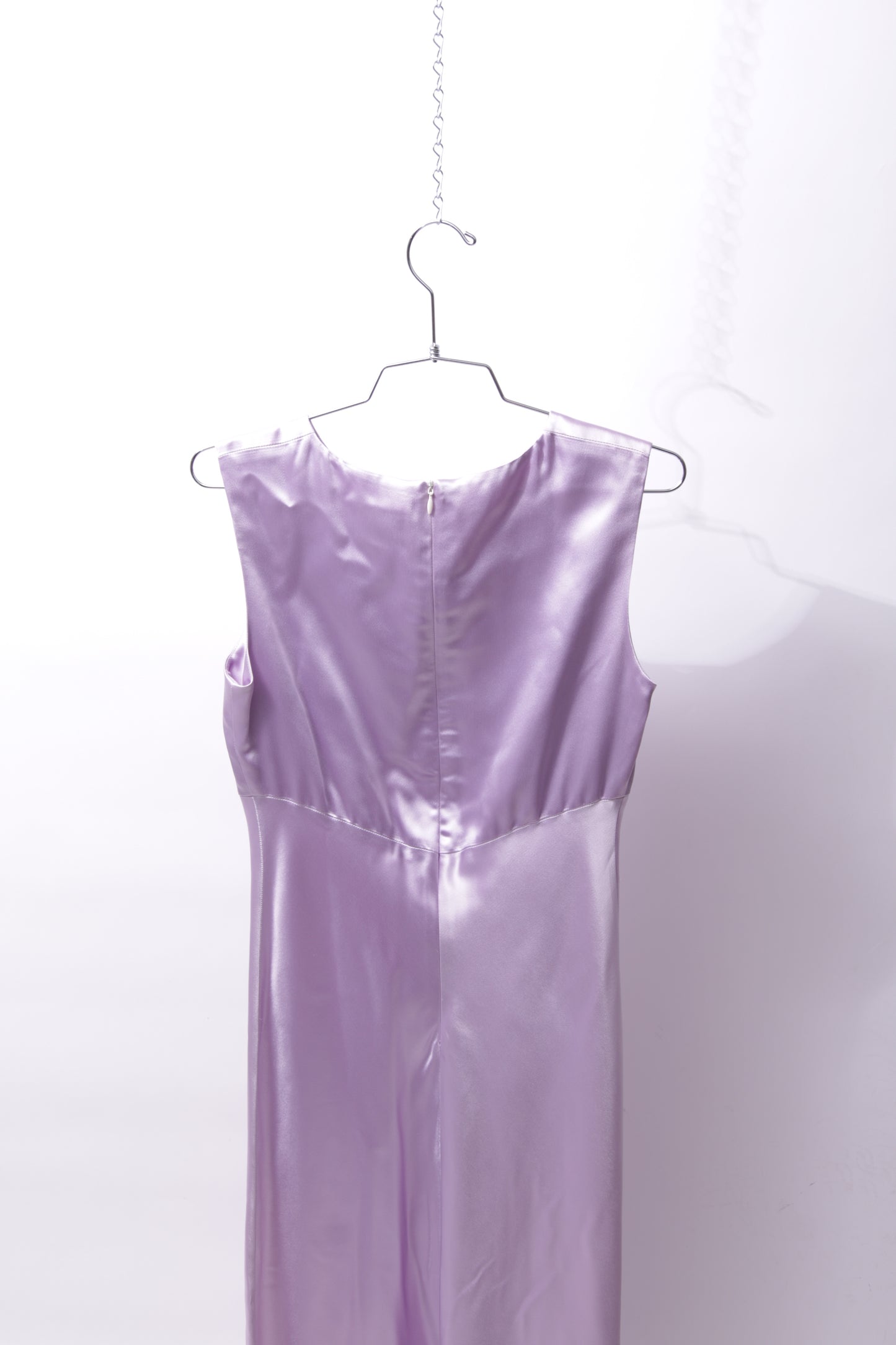 Gianfranco Ferre satin dress in lilac