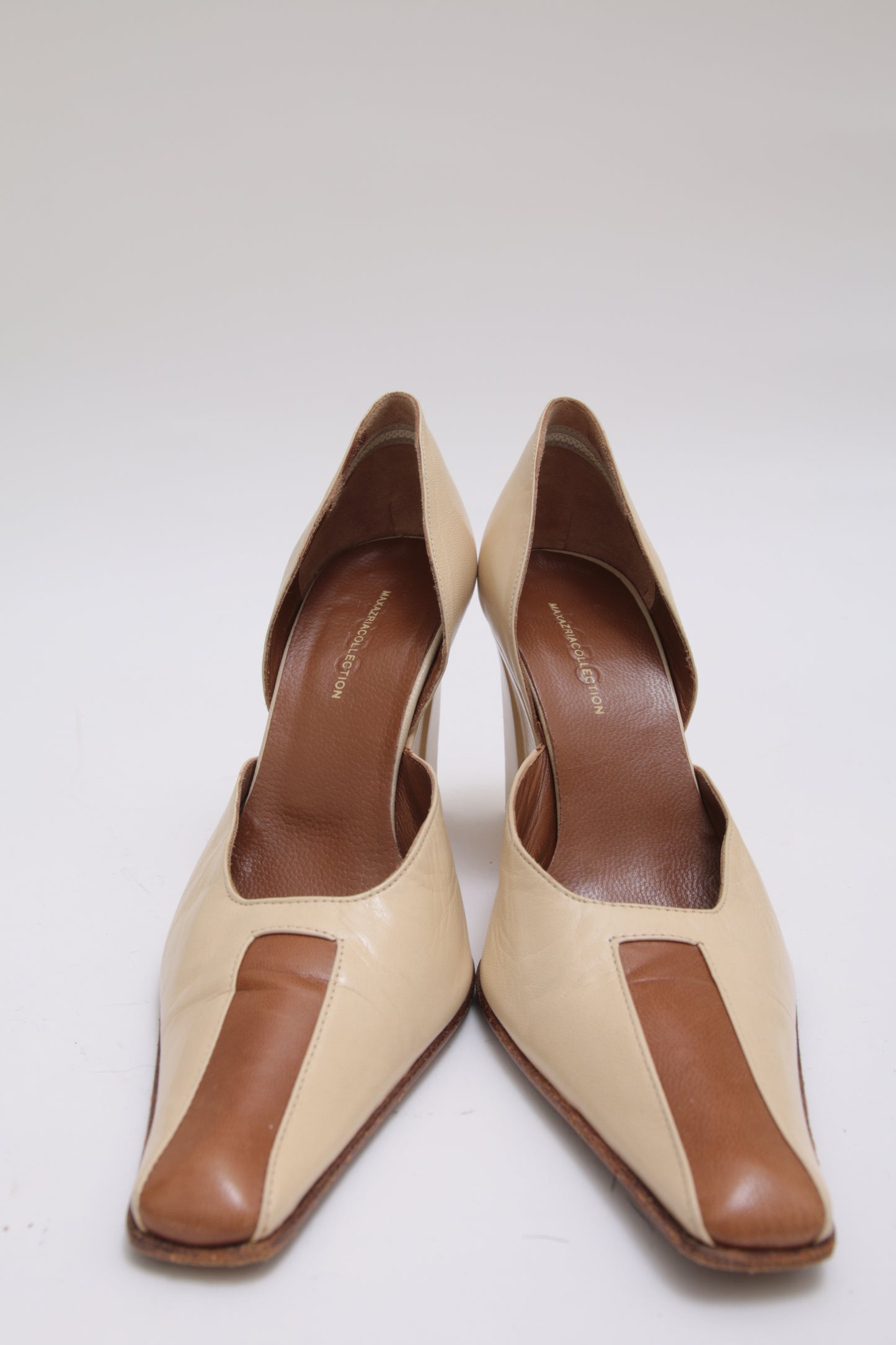 BCBGMAXAZRIA vintage leather with gold plates