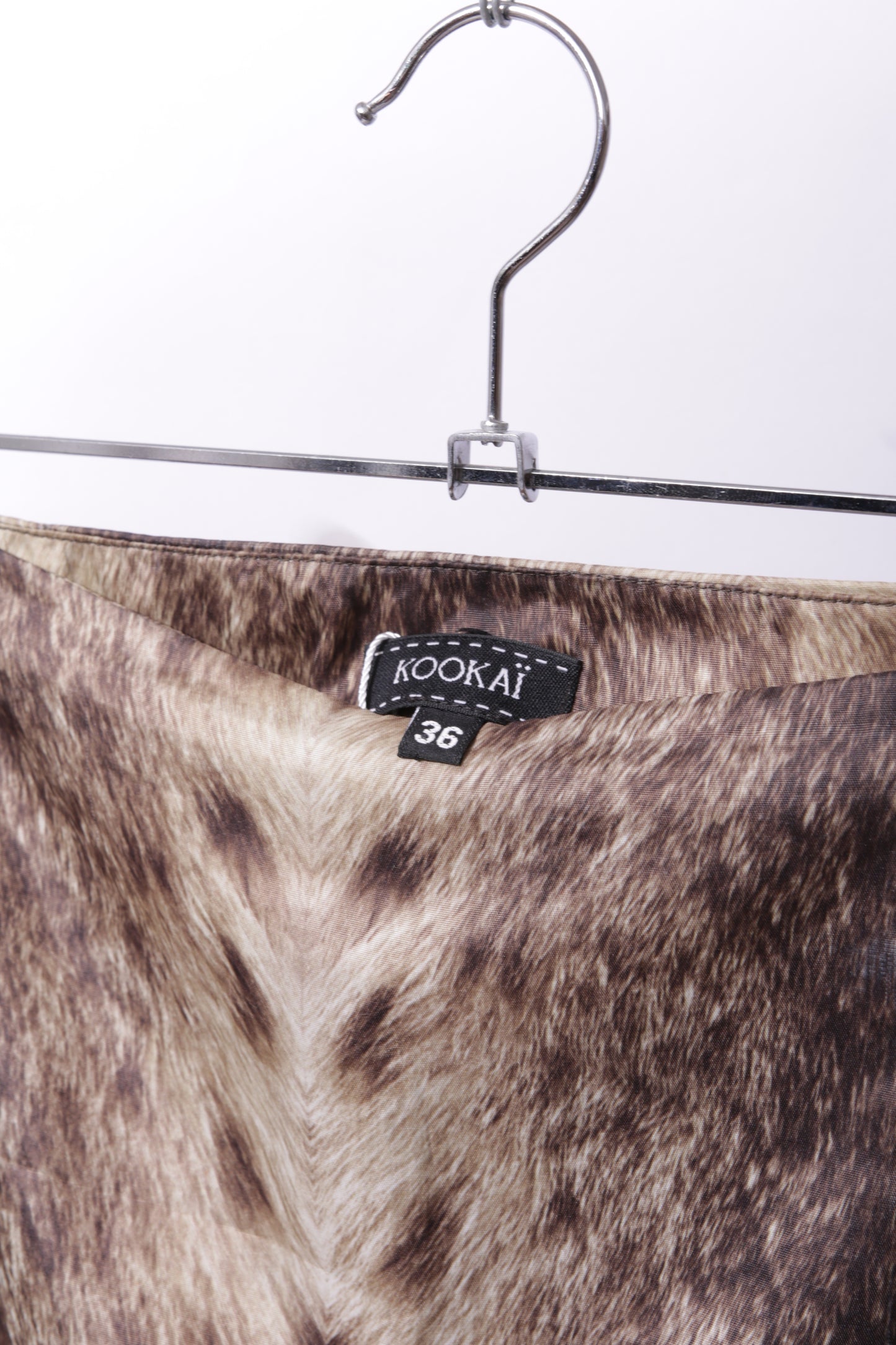 Kookai animal print skirt