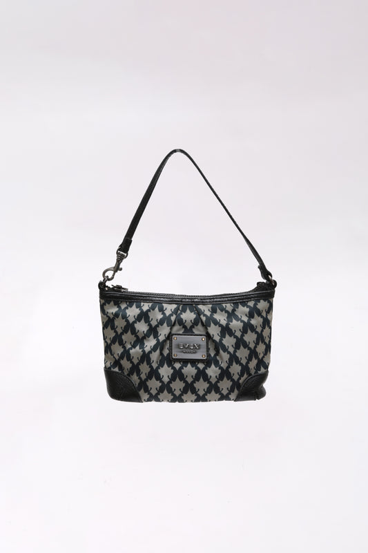 evex KRIZIA mini printed nylon and leather handbag