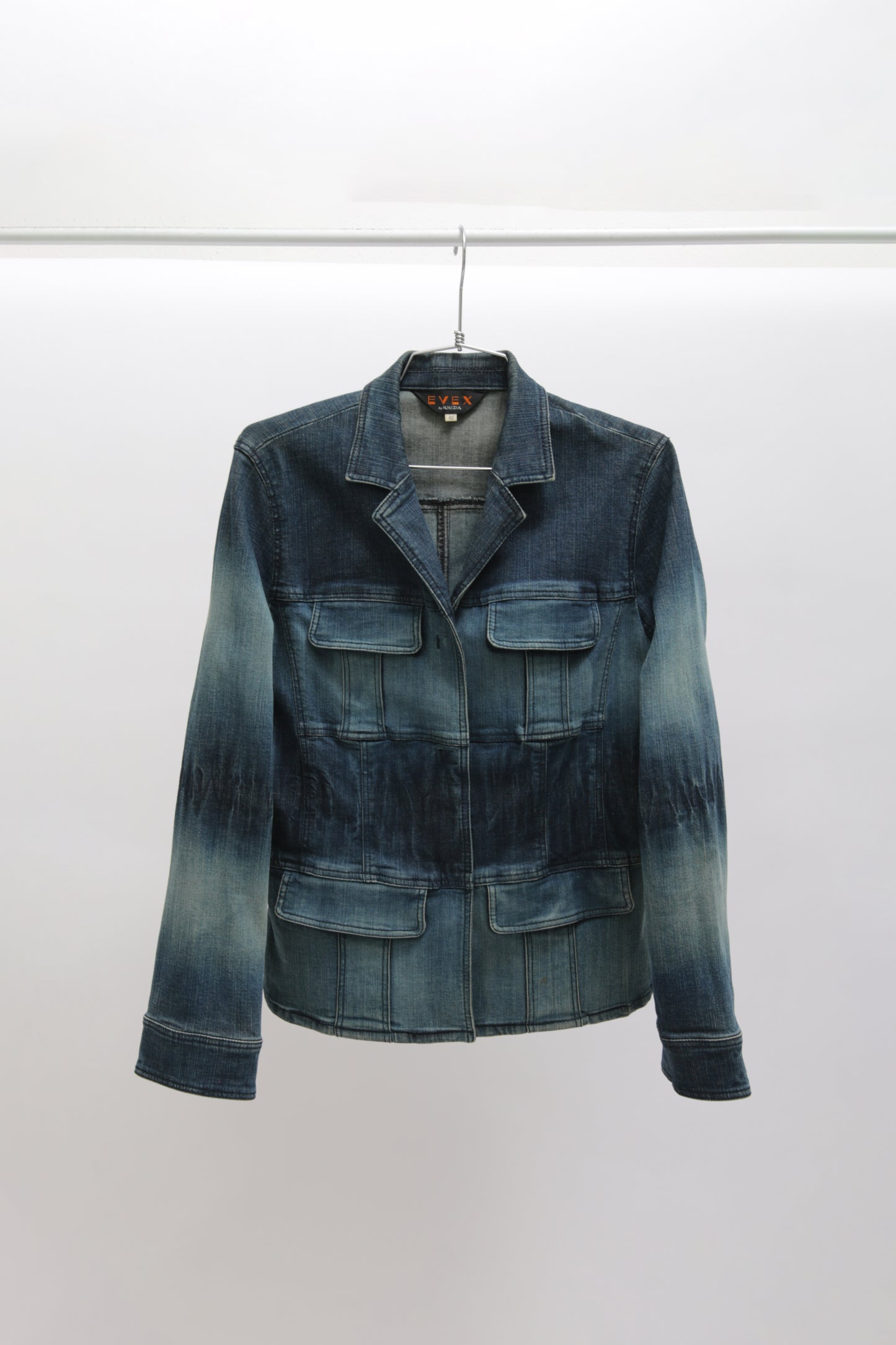 evex by KRIZIA washed denim jacket