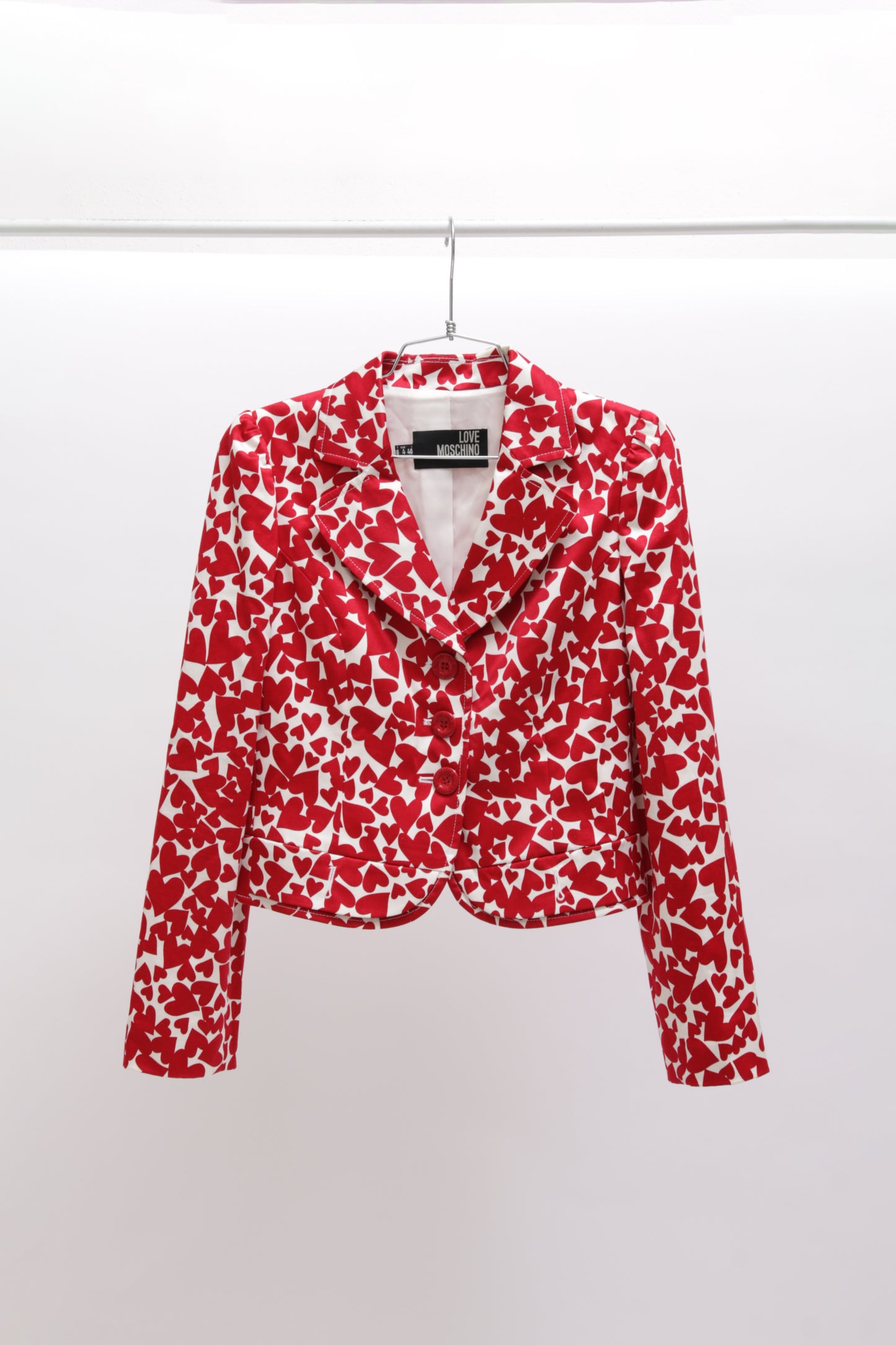 LOVE MOSCHINO light hearts blazer