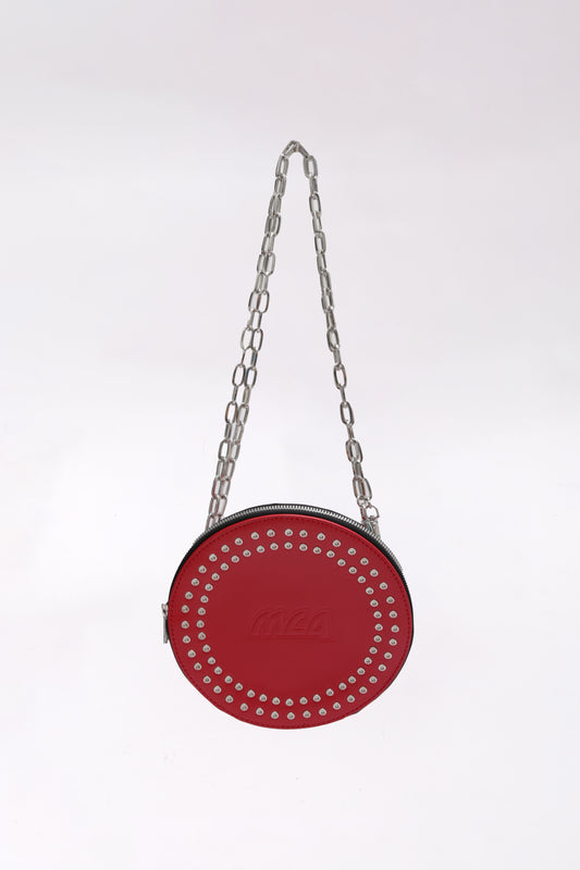 MCQ by ALEXANDER MCQUEEN rounded and studded leather handbag