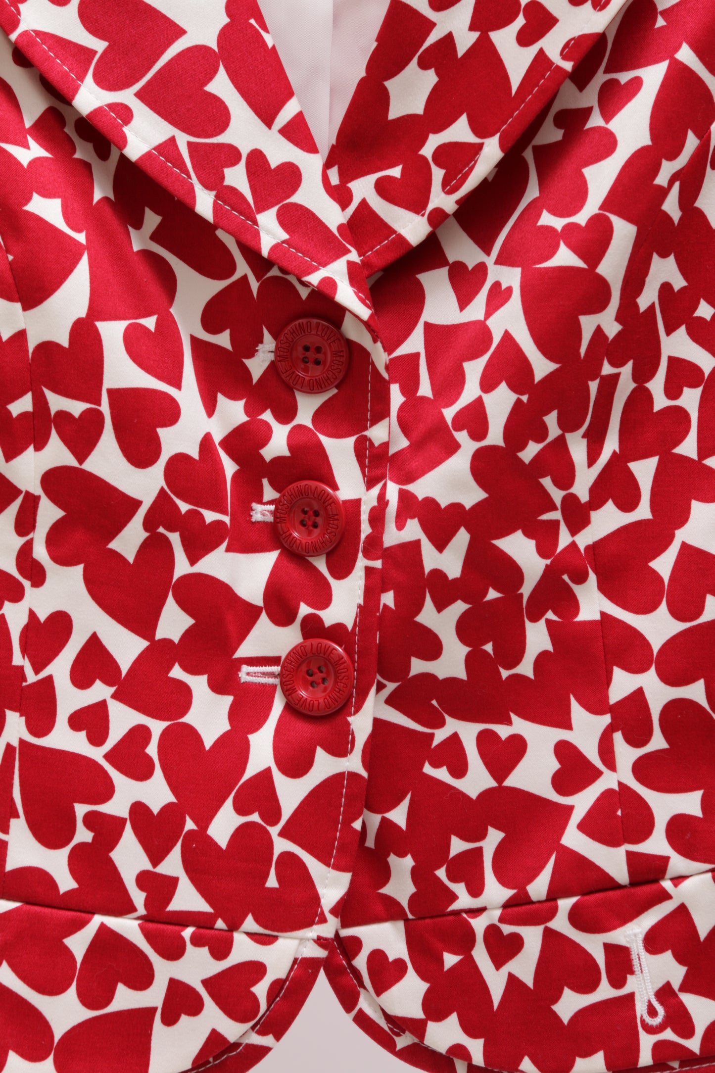 LOVE MOSCHINO light hearts blazer