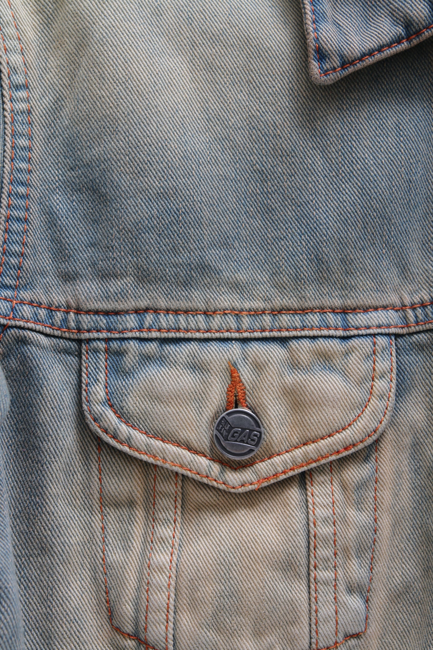 GAS colored and washed denim jacket