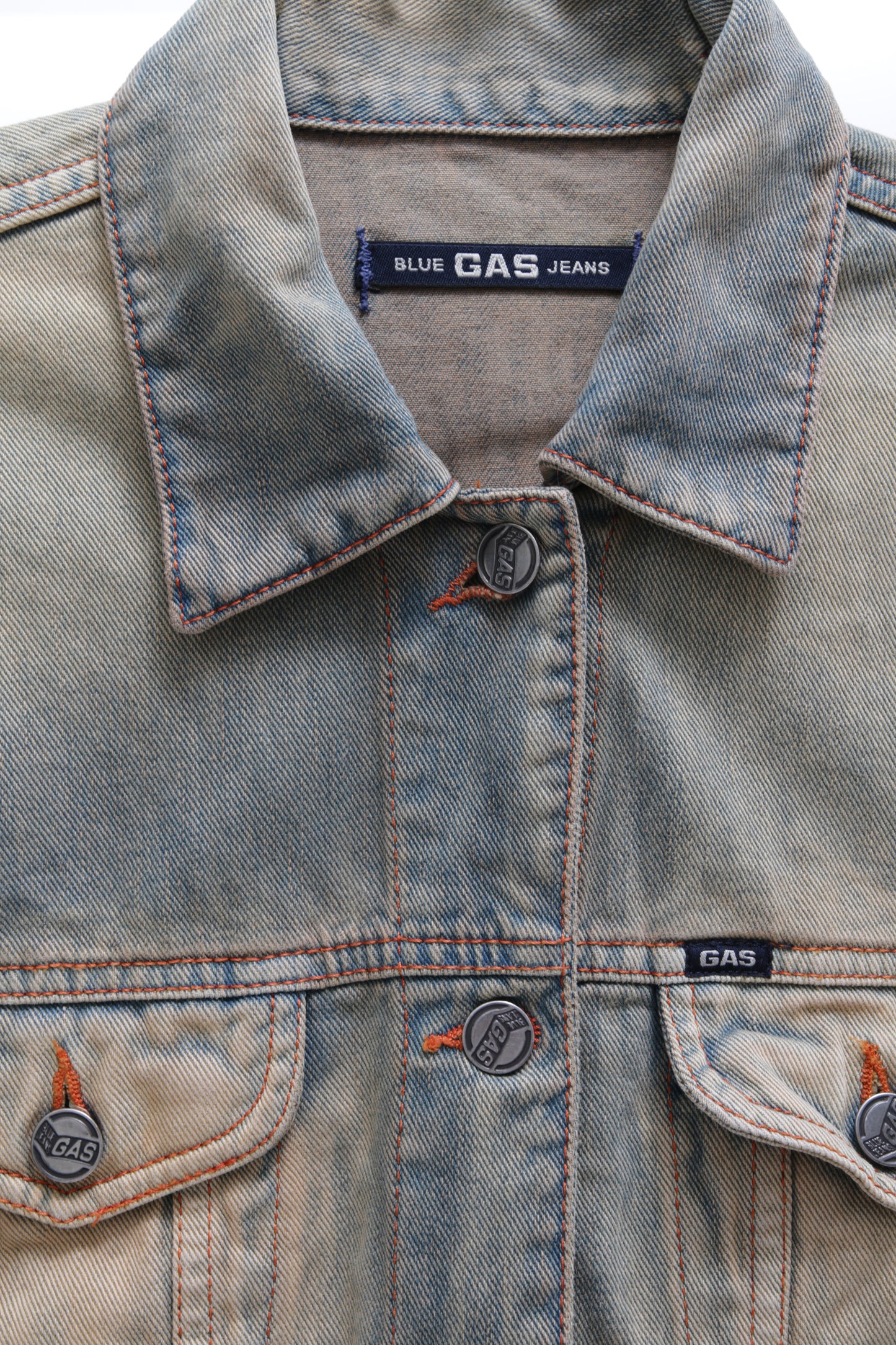 GAS colored and washed denim jacket