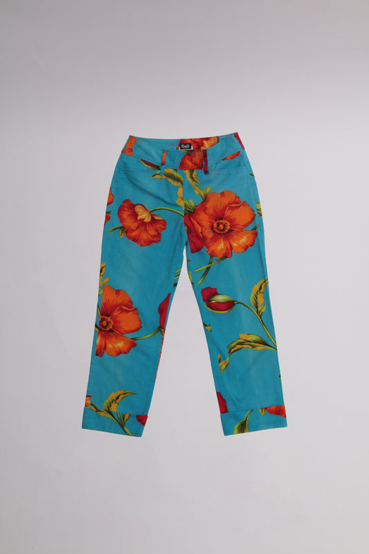 D&G 2000's floral cotton pants
