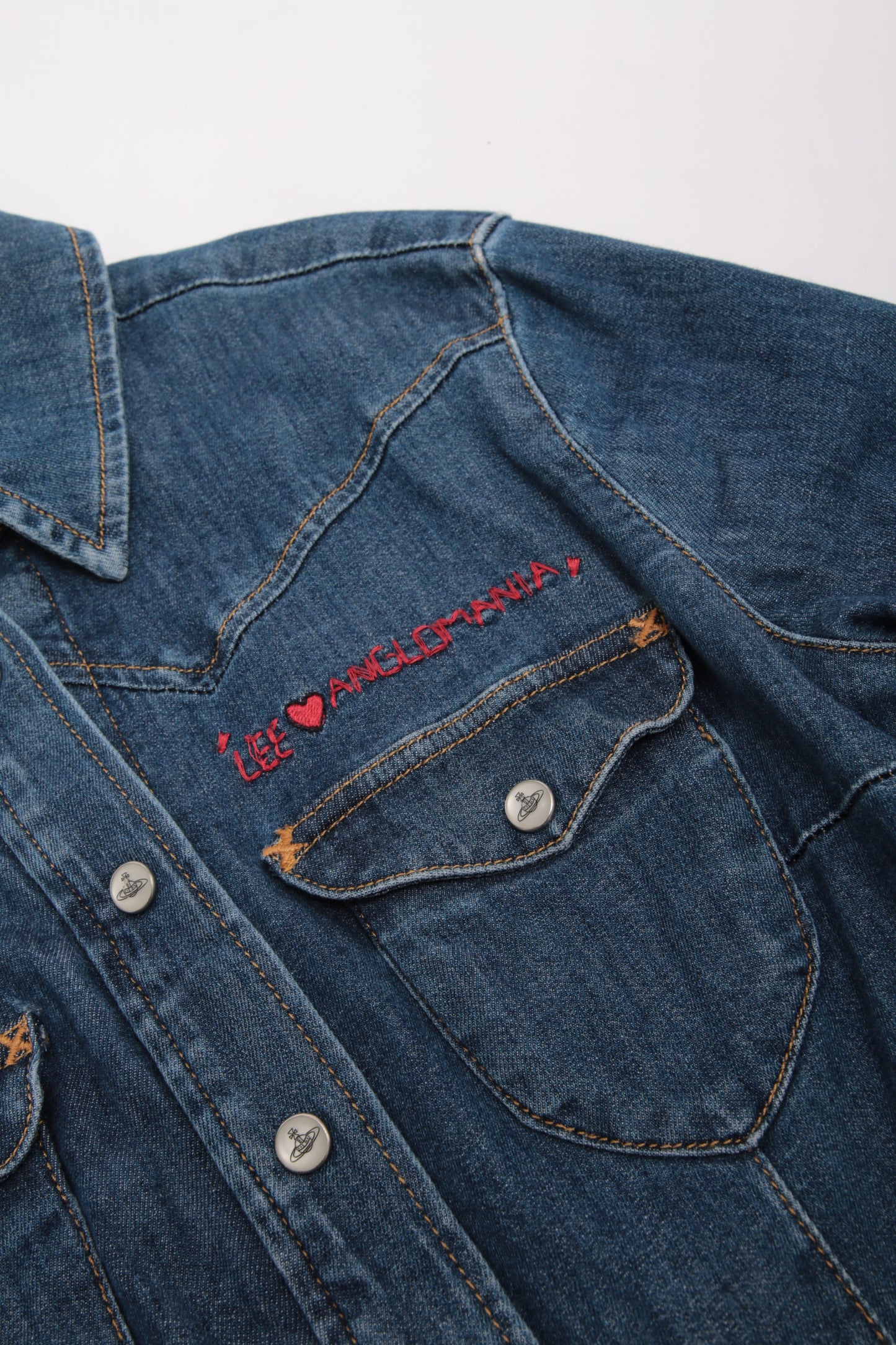 VIVIENNE WESTWOOD X lee collab denim buttoned shirt