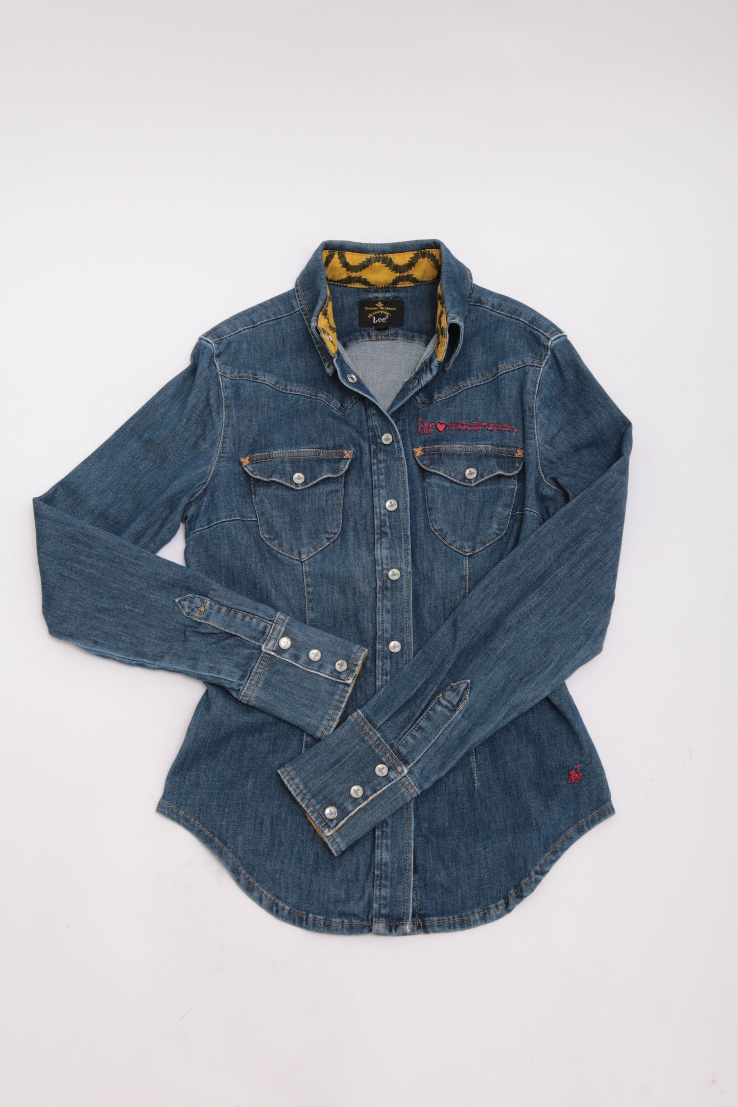 VIVIENNE WESTWOOD X lee collab denim buttoned shirt