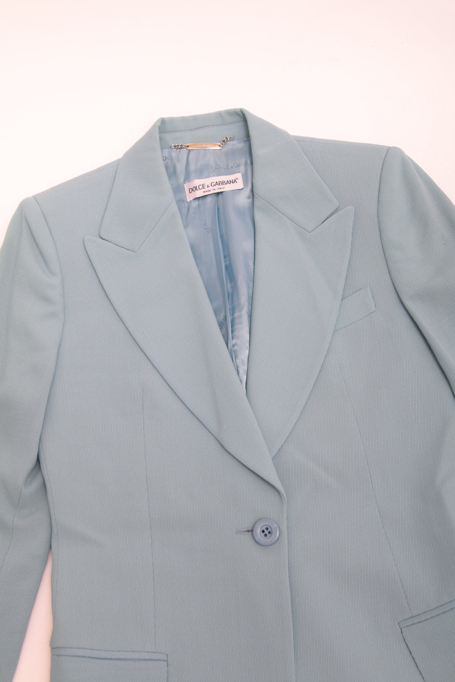 DOLCE & GABBANA light blue blazer