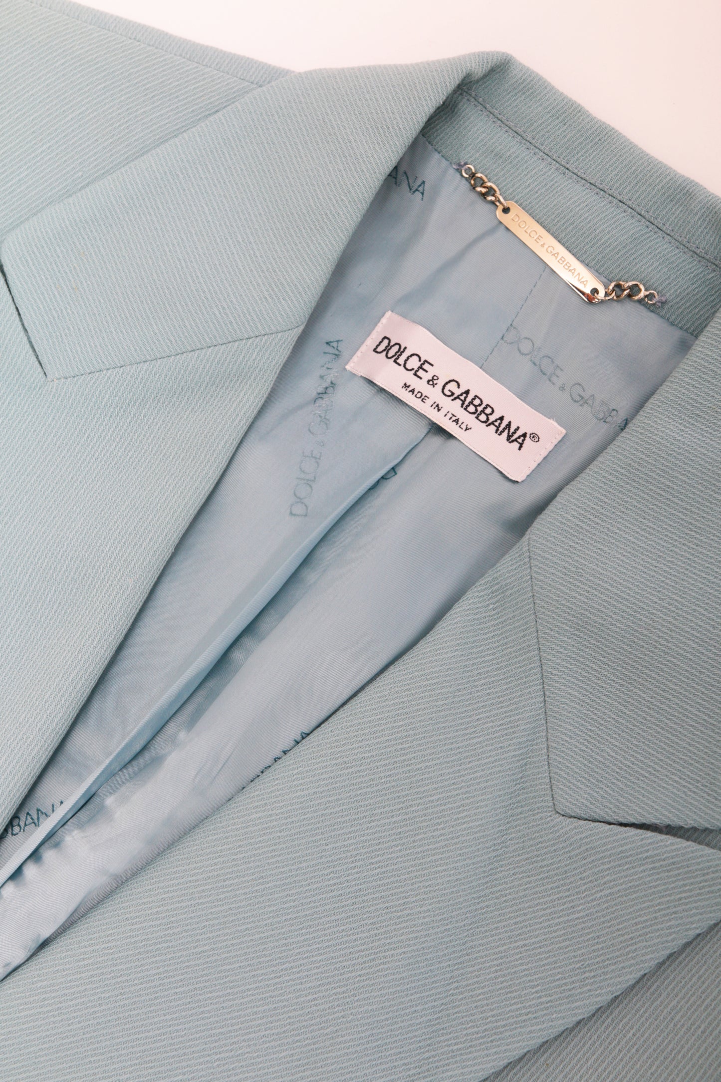 DOLCE & GABBANA light blue blazer