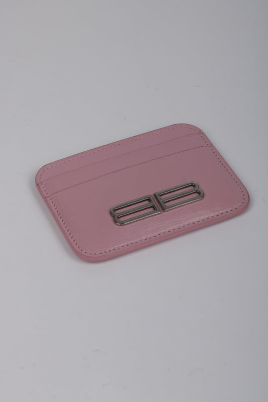 Baleciaga pink card holder